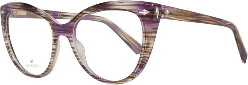 Swarovski Paarse Plastic Optische Brillen voor Vrouwen Purple Dames