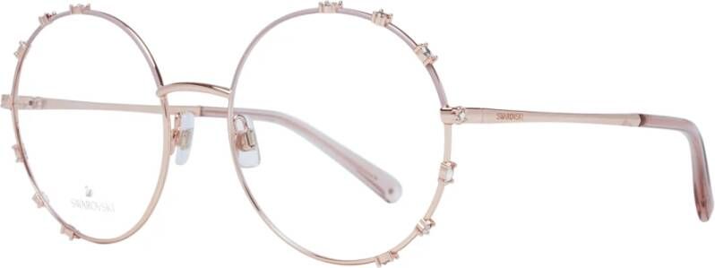 Swarovski Metalen ronde optische monturen in roze voor vrouwen Pink Dames