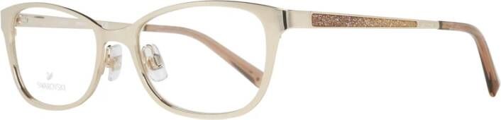 Swarovski Gouden Metalen Optische Brillen Yellow Dames