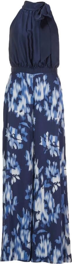Swing Elegante Jumpsuit met Blousetop Blue Dames