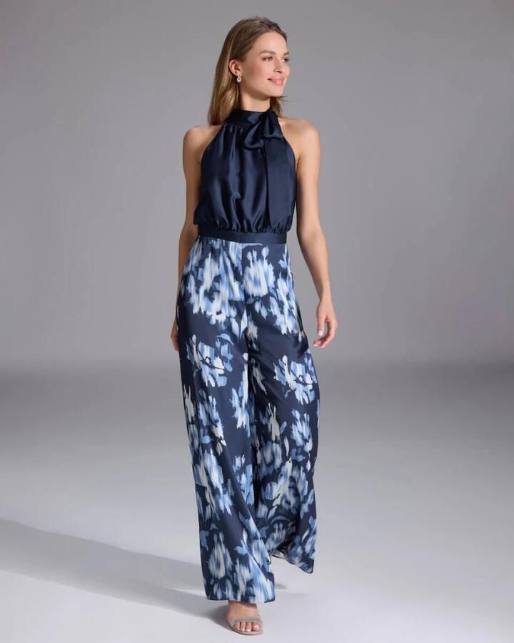 Swing Elegante Jumpsuit met Blousetop Blue Dames - Foto 3