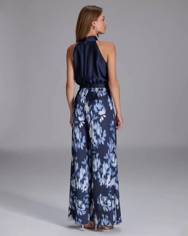 Swing Elegante Jumpsuit met Blousetop Blue Dames - Foto 4