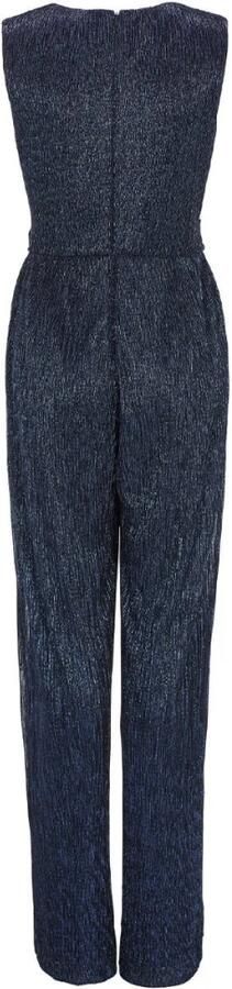 Swing Plissé Lurex Jumpsuit Blue Dames - Foto 4