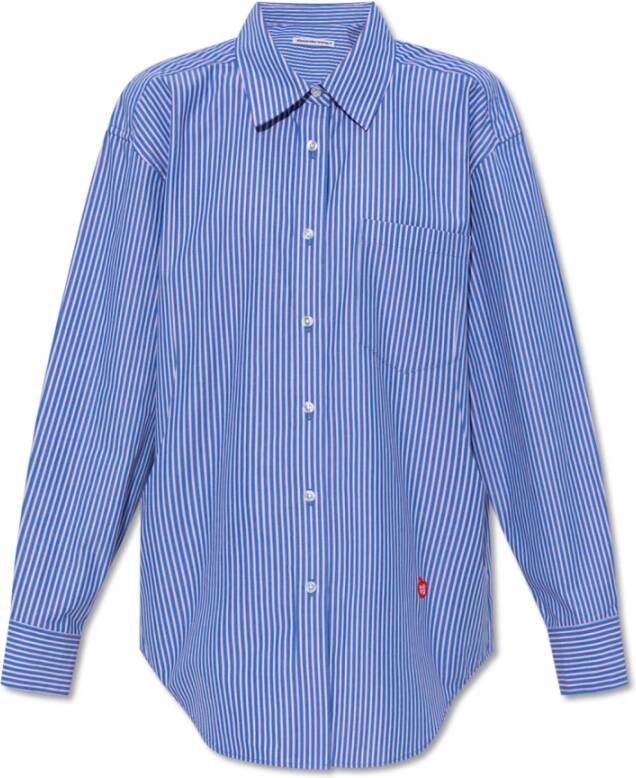 T by Alexander Wang Gestreept shirt Blauw Dames