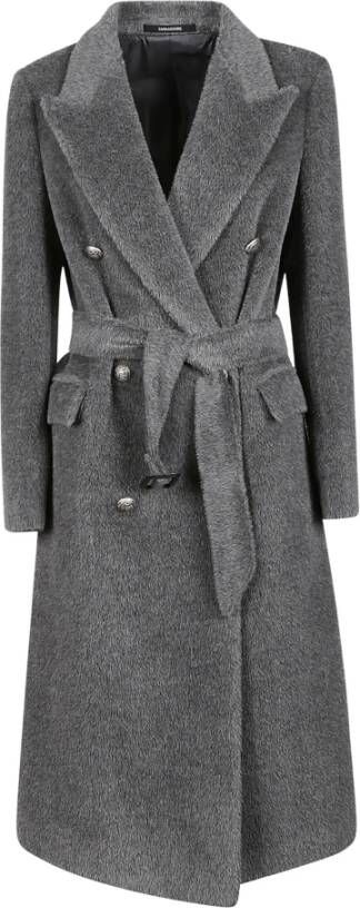 Tagliatore Belted Coats Grijs Dames