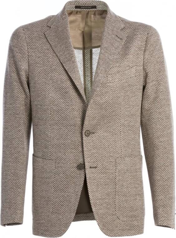 Tagliatore Blazerjas Beige Heren