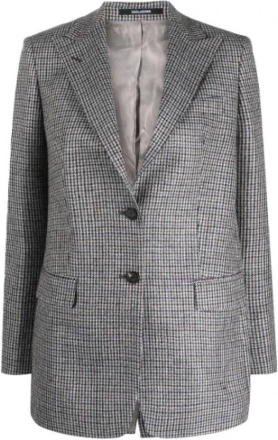 Tagliatore Pied-de-Poule Blazer Bertha Gray Dames