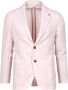 Tagliatore Luxe Linnen en Wol Blend Blazer Pink Heren - Thumbnail 1