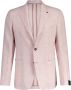 Tagliatore Elegant Reversibele Linnen Blazer Pink Heren - Thumbnail 1