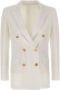 Tagliatore Stijlvolle Witte Blazer White Dames - Thumbnail 2