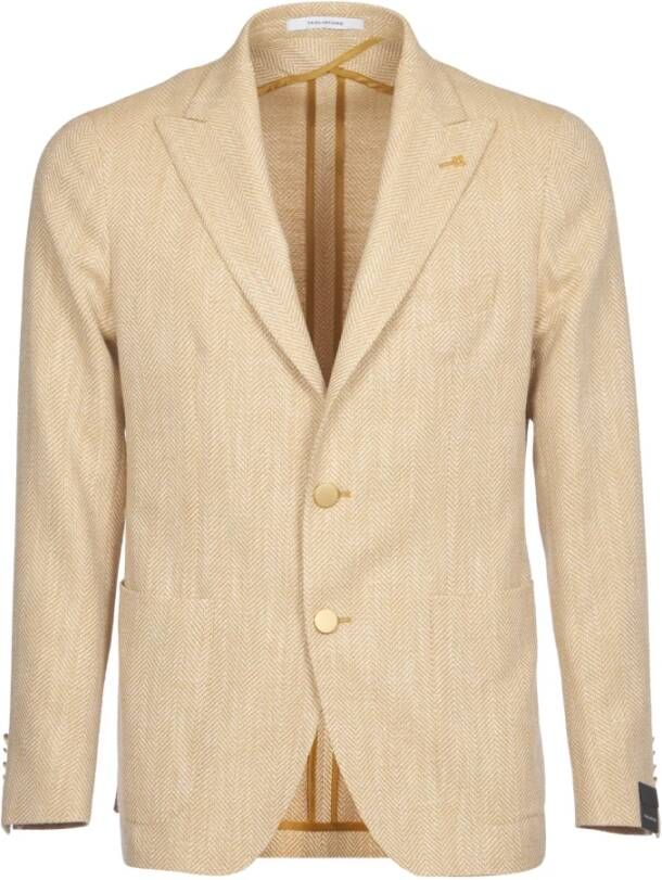 Tagliatore Blazers Beige Heren