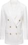 Tagliatore Stijlvolle Witte Blazer White Dames - Thumbnail 1