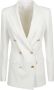 Tagliatore Wit bovenkleding met pieklapels White Dames - Thumbnail 1