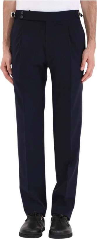 Tagliatore Broek met klikken Blauw Heren