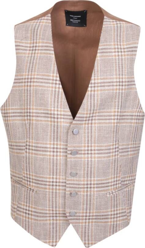 Tagliatore Bruine Jas voor Heren Ss23 Bruin Heren