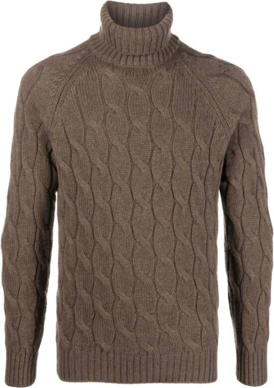 Tagliatore Bruine Sweaters voor Heren Bruin Heren