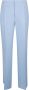 Tagliatore Hoog getailleerde geplooide broek in helder blauw Blue Dames - Thumbnail 1