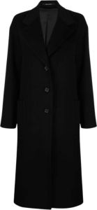 Tagliatore Coats Black Zwart Dames