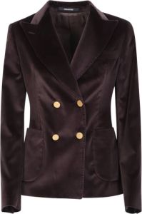 Tagliatore Double-breasted blazer by . The dualism of the brand& woman is expressed through an andro-chic style Zwart Dames