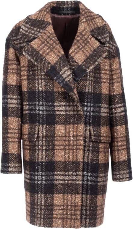 Tagliatore Couverture Enkellange Damesjas Brown Dames