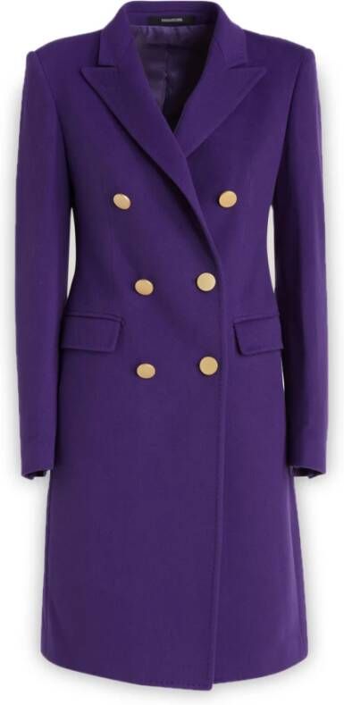 Tagliatore Jas met dubbele rij knopen Purple Dames
