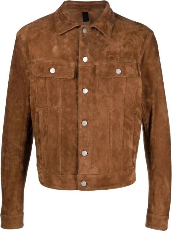 Tagliatore Leather Jackets Bruin Heren