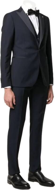 Tagliatore Verhoog formele garderobe met Pino Lerario X Smoking Suit Blue Heren