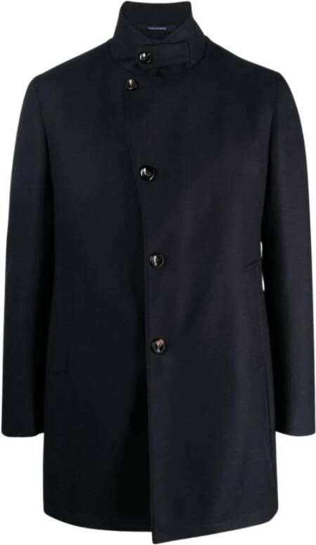 Tagliatore Parkas Blauw Heren