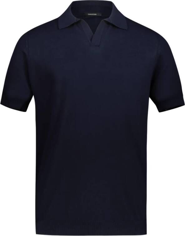 Tagliatore Polo Shirts Blauw Heren