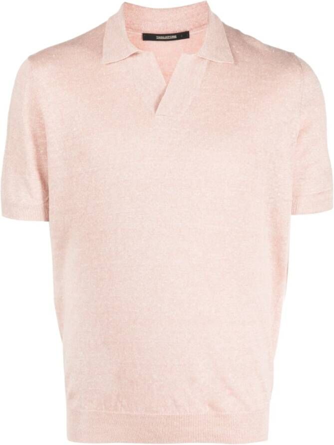 Tagliatore Polo Shirts Roze Heren