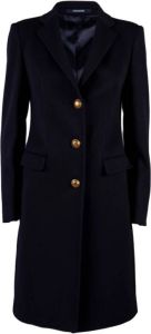 Tagliatore Single-Breasted Coats Blauw Dames