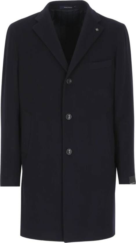 Tagliatore Single-Breasted Coats Blauw Heren