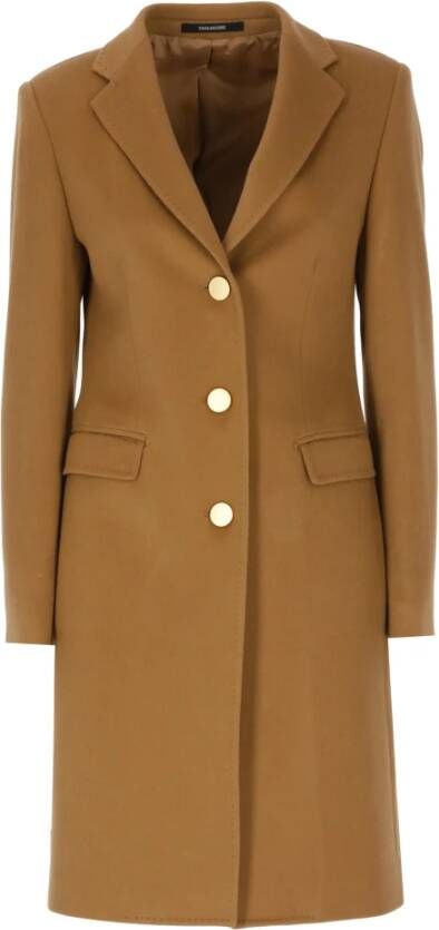 Tagliatore Single-Breasted Coats Bruin Dames