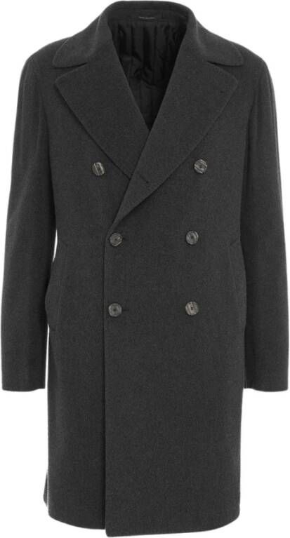 Tagliatore Single-Breasted Coats Grijs Heren