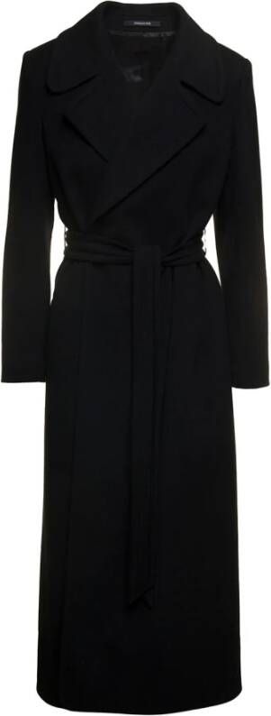 Tagliatore Melody Lange Jas Zwart Black Dames
