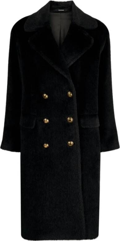 Tagliatore Stijlvolle dubbelrijige jas voor vrouwen Black Dames