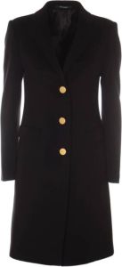 Tagliatore Single-Breasted Coats Zwart Dames