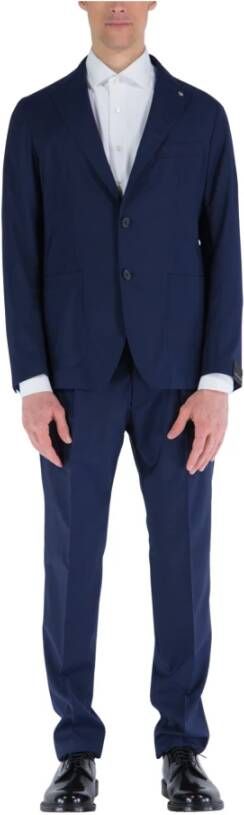 Tagliatore Single Breasted Suits Blauw Heren