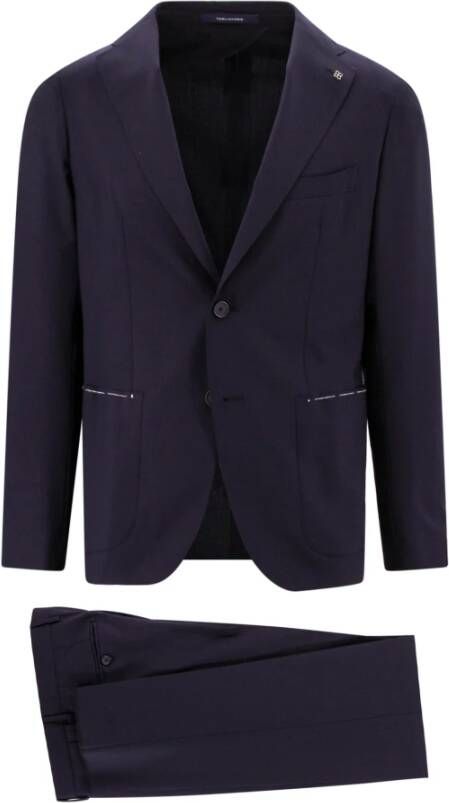 Tagliatore Single Breasted Suits Blauw Heren