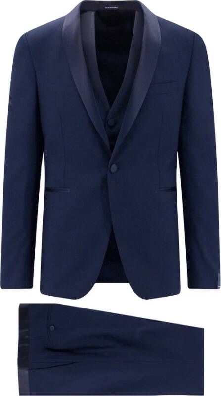 Tagliatore Single Breasted Suits Blauw Heren