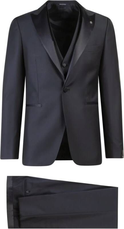 Tagliatore Single Breasted Suits Blauw Heren