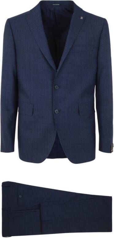 Tagliatore Single Breasted Suits Blauw Heren