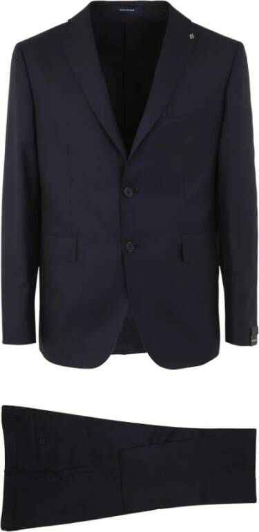 Tagliatore Single Breasted Suits Blauw Heren