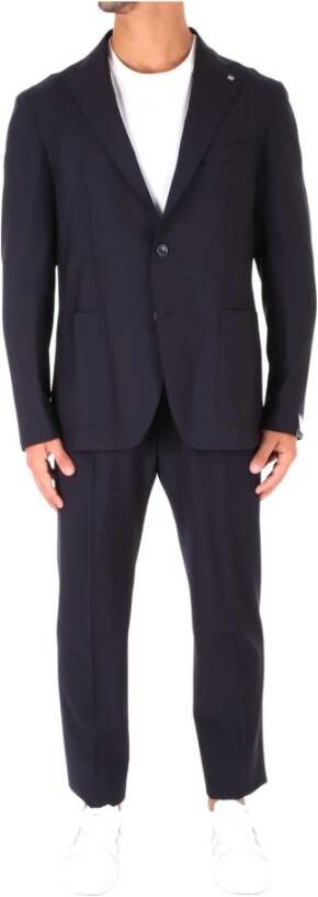 Tagliatore Single Breasted Suits Blauw Heren