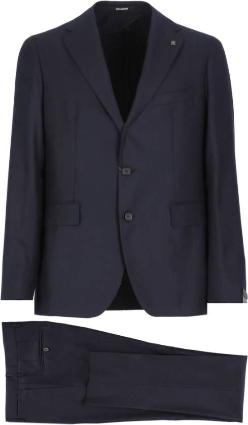 Tagliatore Single Breasted Suits Blauw Heren