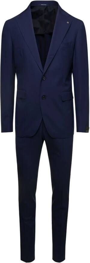 Tagliatore Single Breasted Suits Blauw Heren