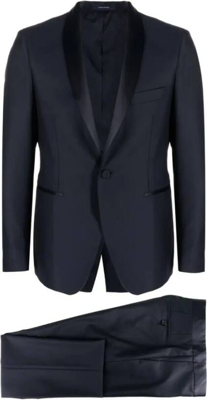 Tagliatore Single Breasted Suits Blauw Heren