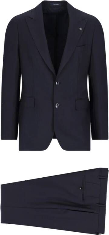 Tagliatore Single Breasted Suits Blauw Heren