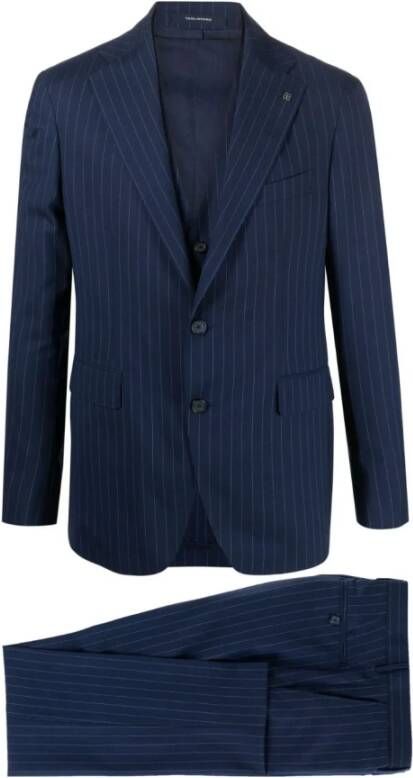 Tagliatore Single Breasted Suits Blauw Heren