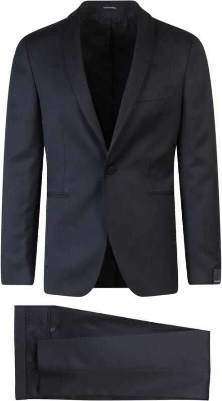 Tagliatore Single Breasted Suits Zwart Heren